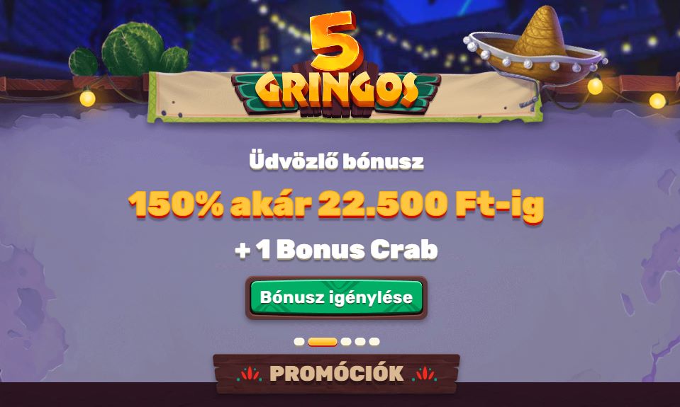 5gringos bónusz